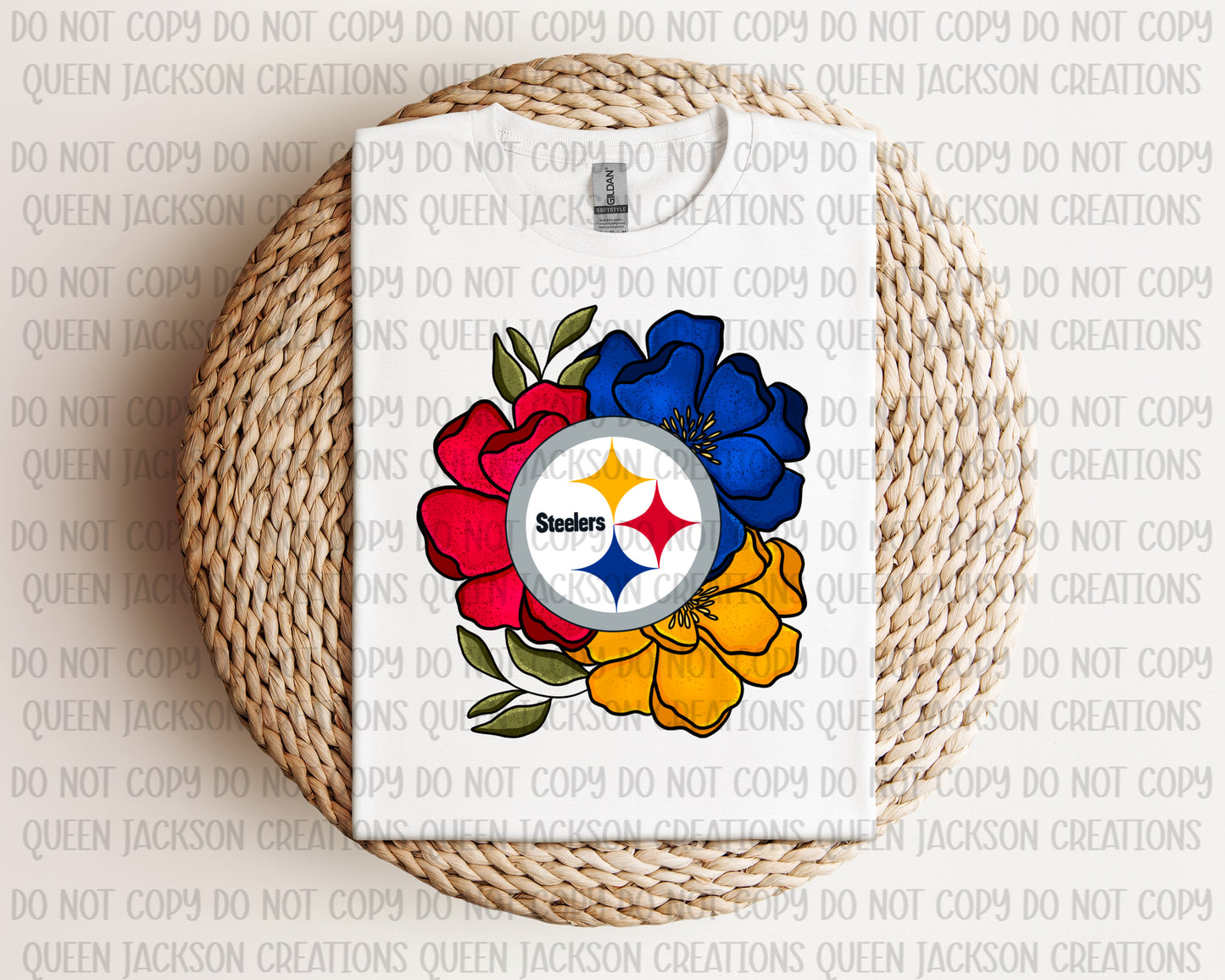 Floral Steelers Pattern- Multiple Colorways
