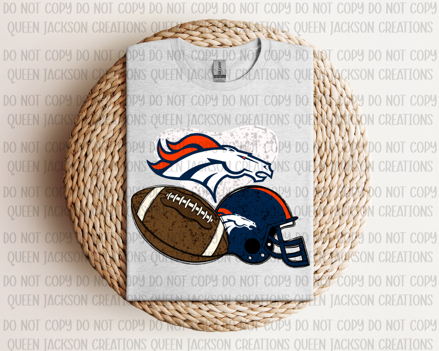Broncos Patchwork Pattern