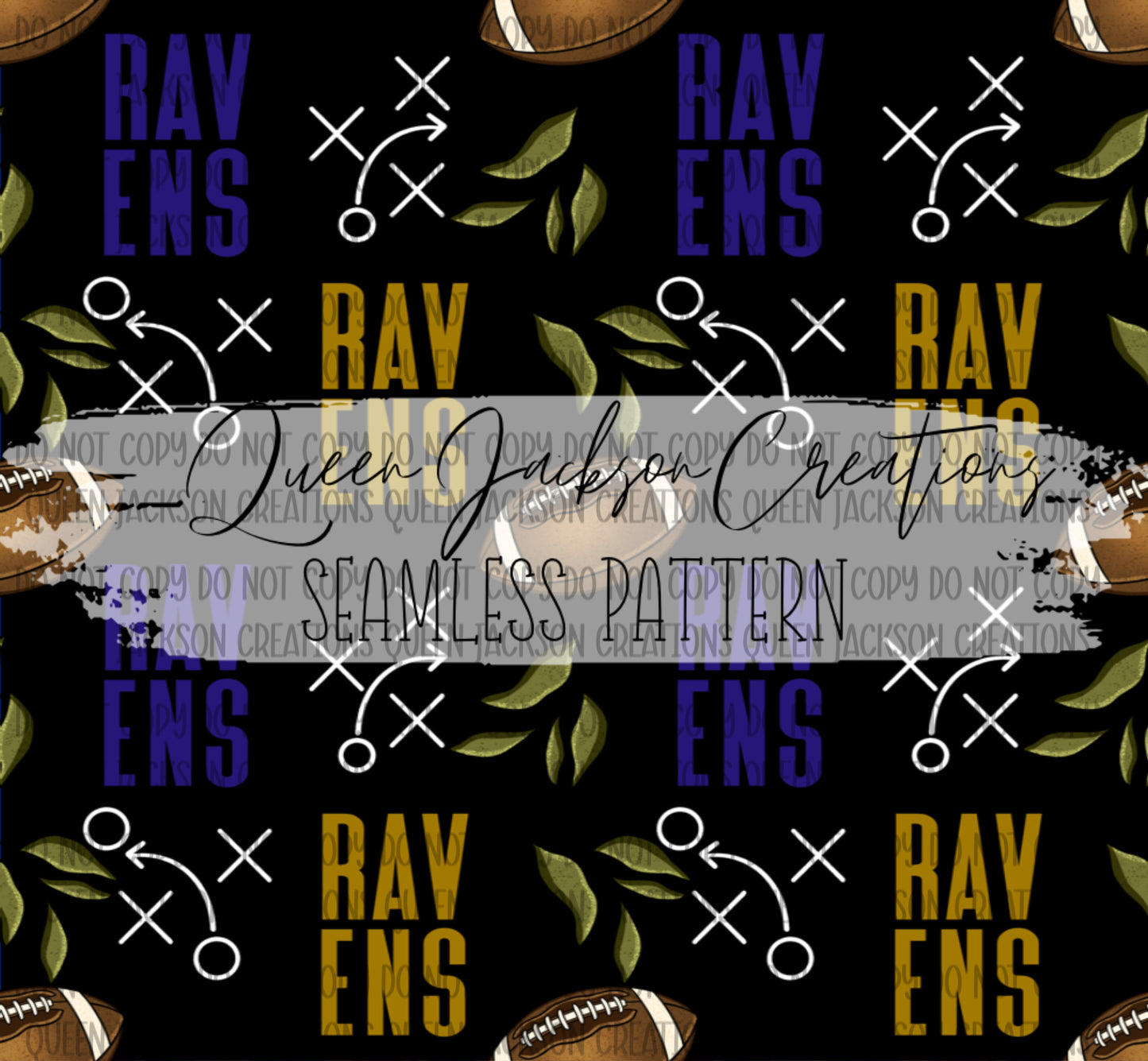 Floral Ravens Pattern- Multiple Colorways
