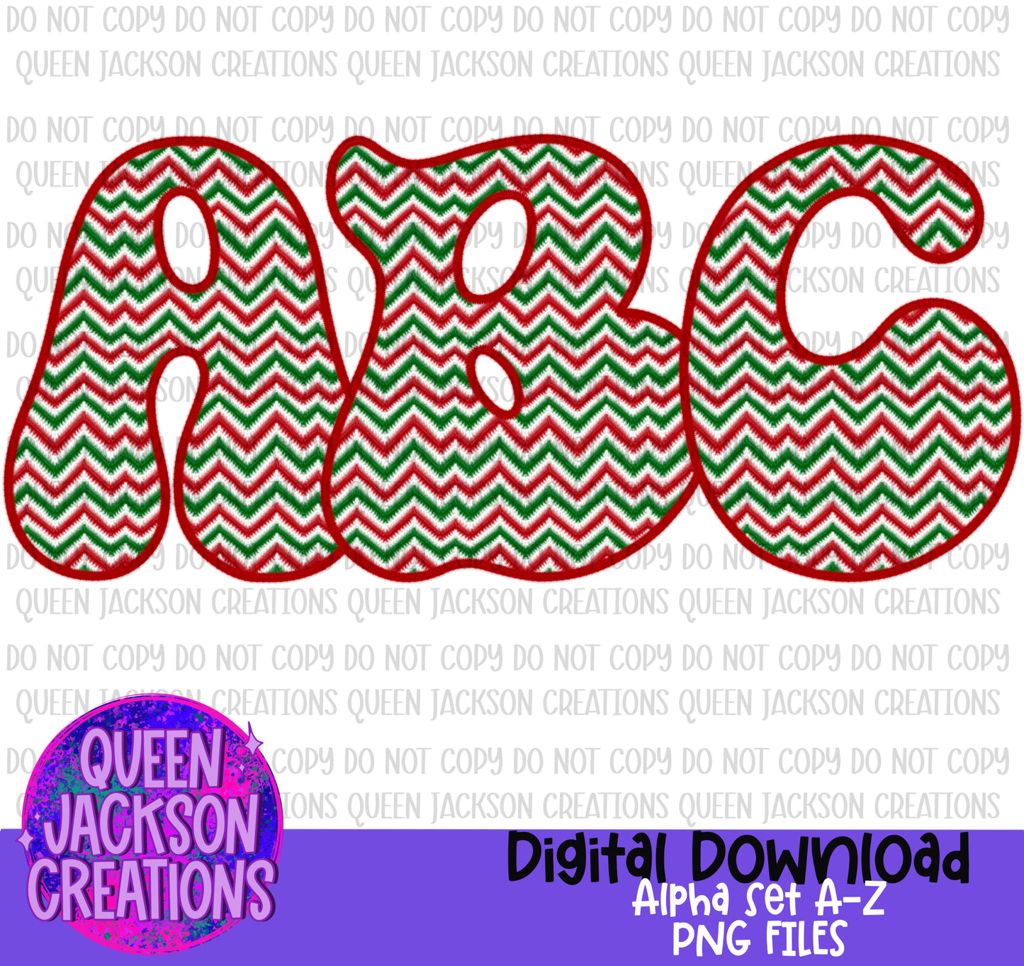 Christmas ZigZag Alpha Set