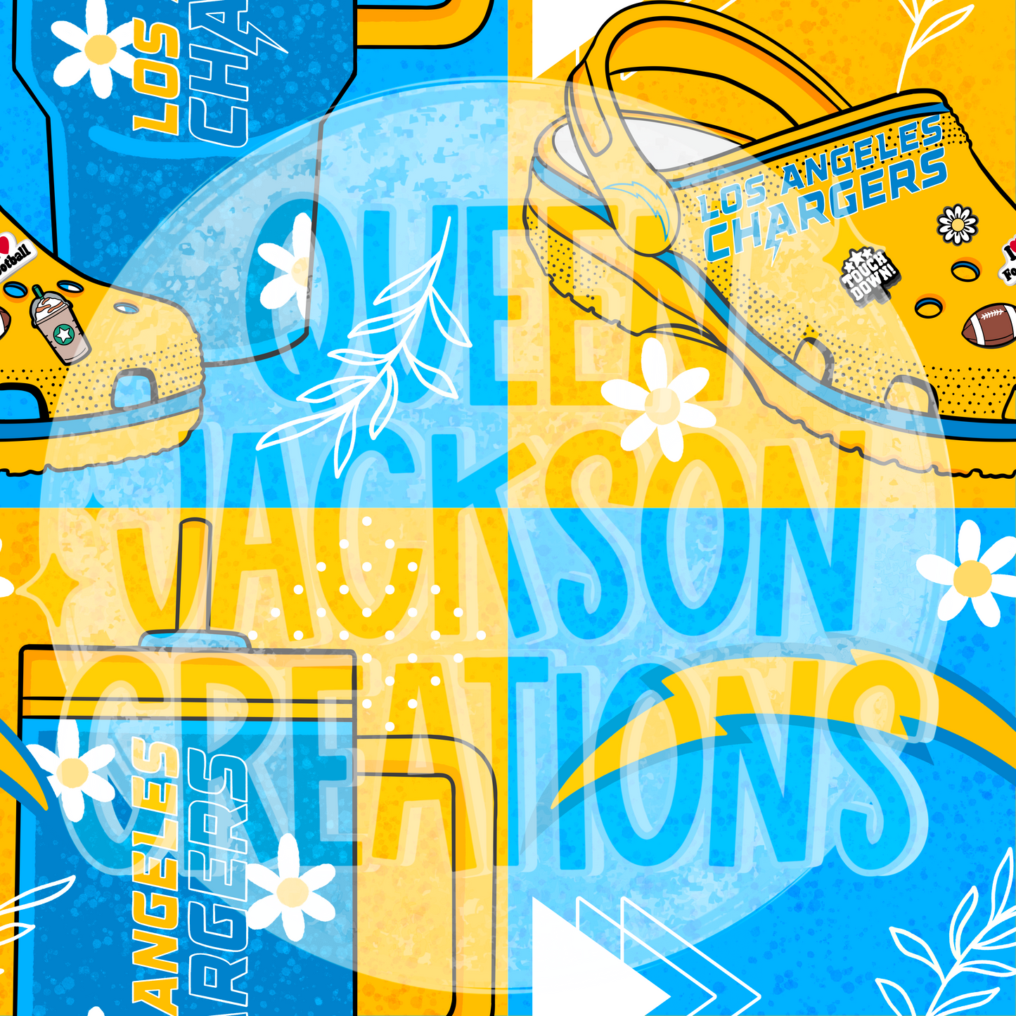 Girly Chargers Pattern