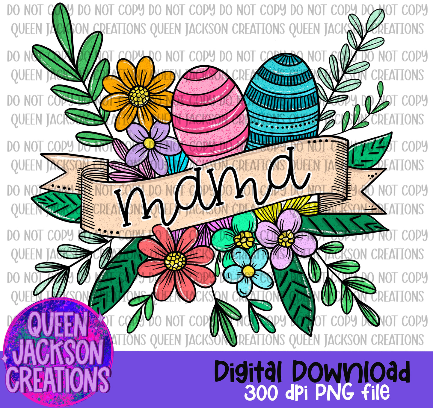 Easter themed “Mama” Banner