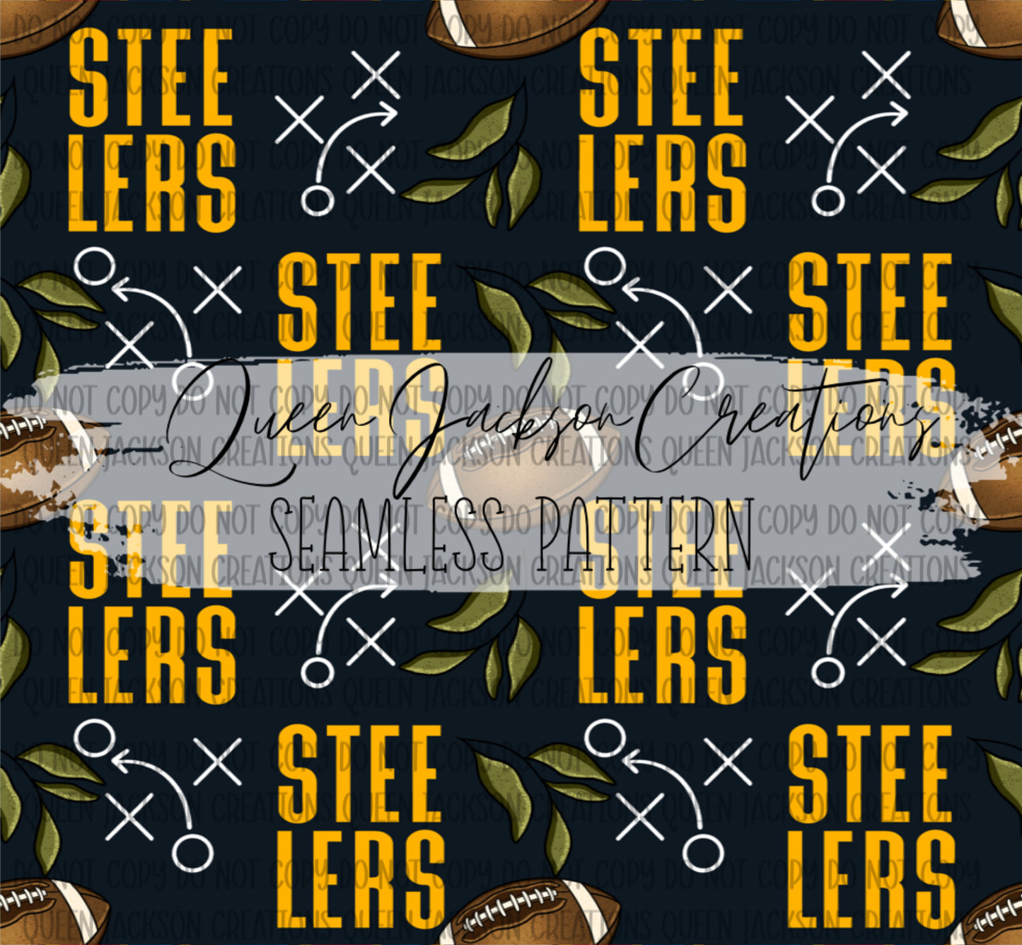 Floral Steelers Pattern- Multiple Colorways