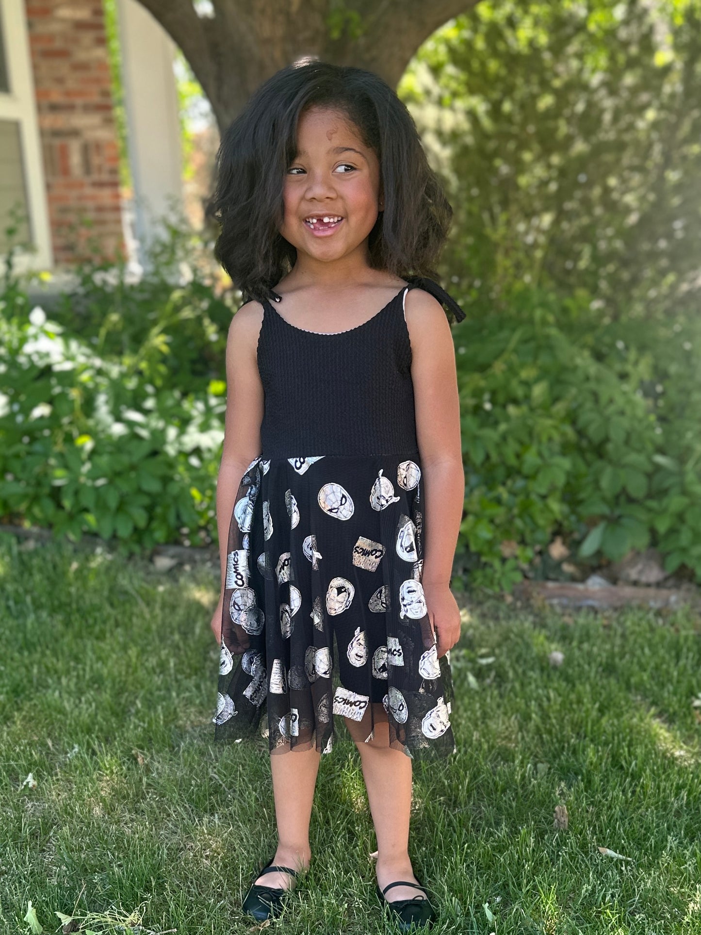 Tie Straps Skirted Bodysuit