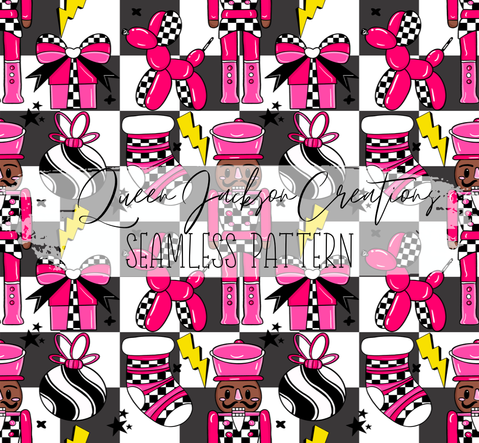 Nutcracker Main Grey Checkered