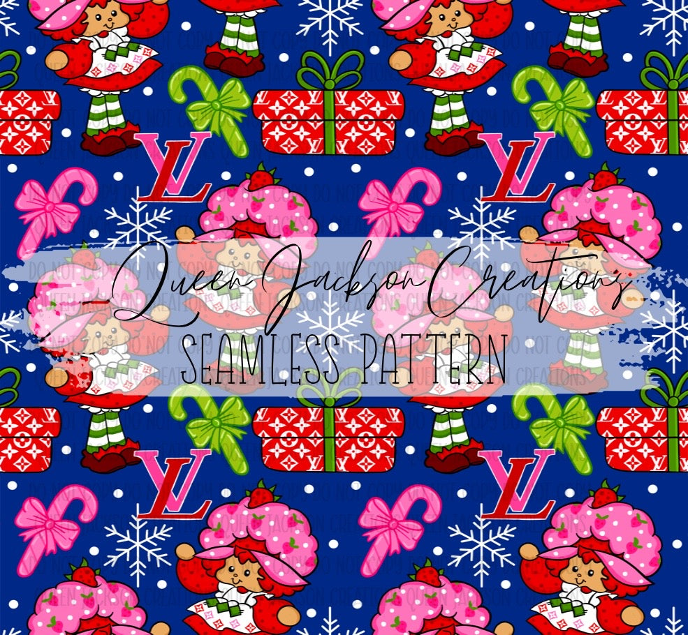 Strawberry Christmas Blue