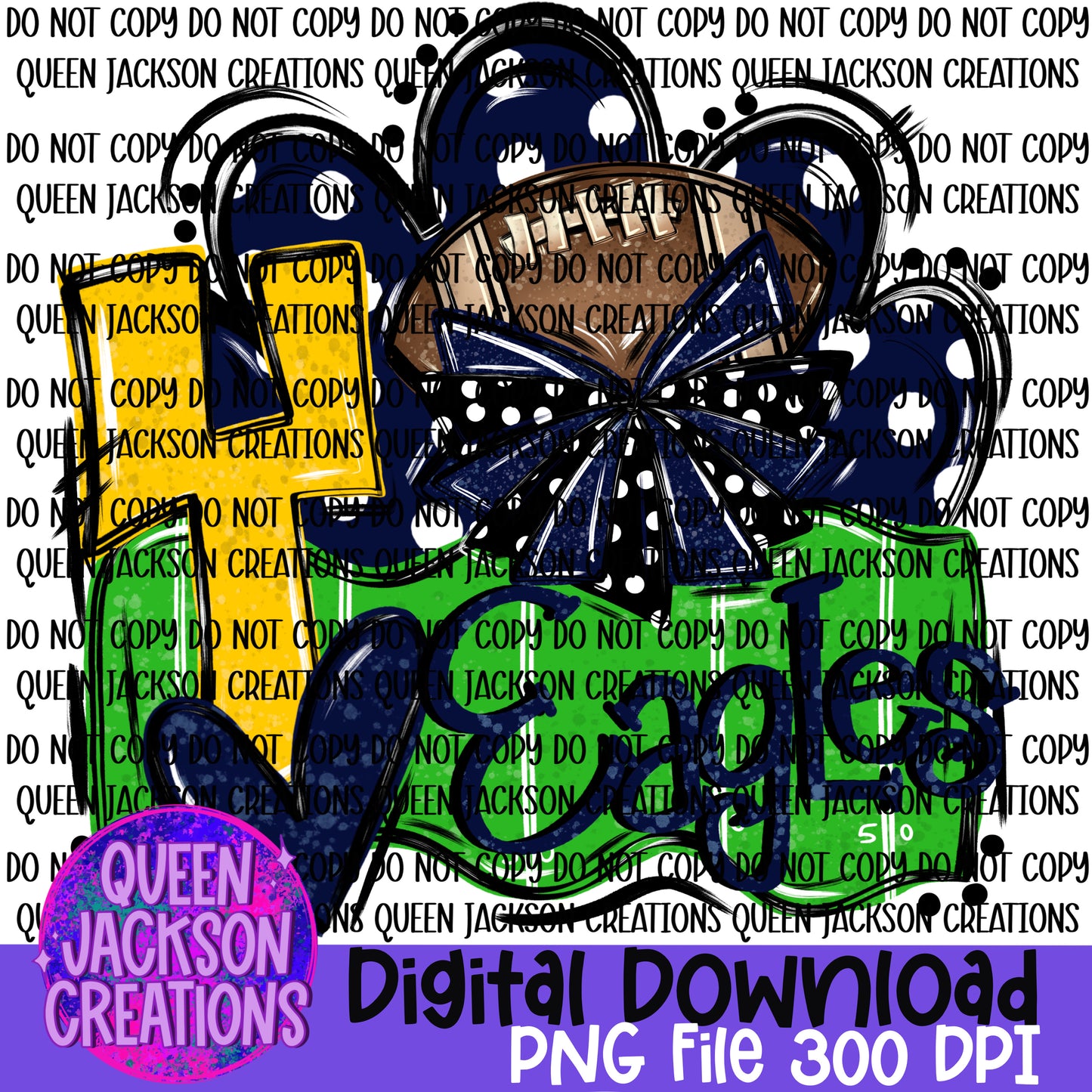 Custom Doodle Football Design