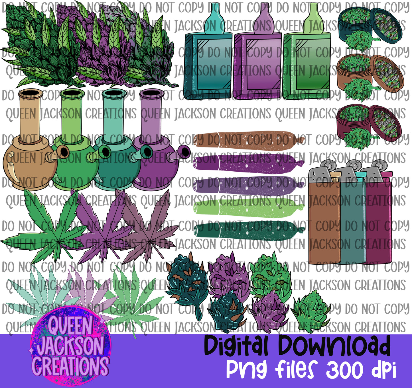 Cannabis Clipart Bundle
