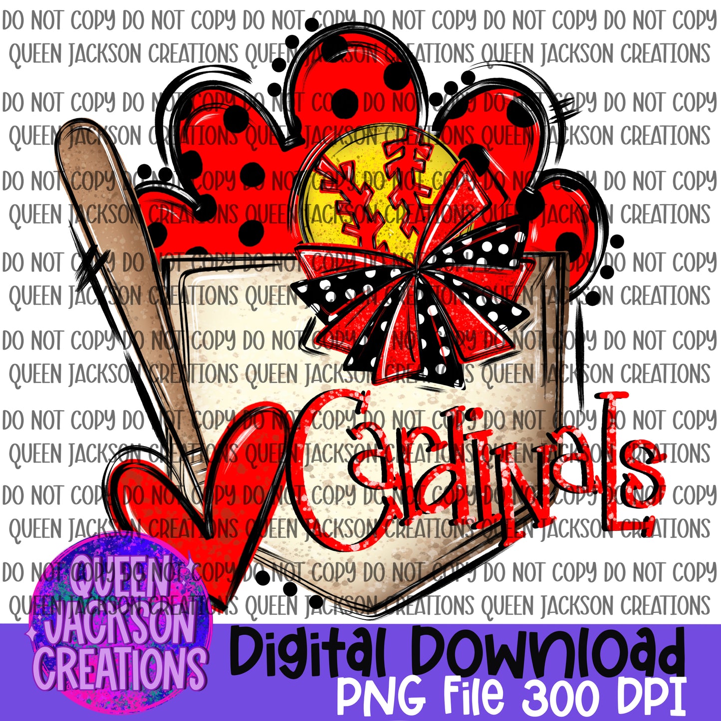 Custom Doodle Softball Design