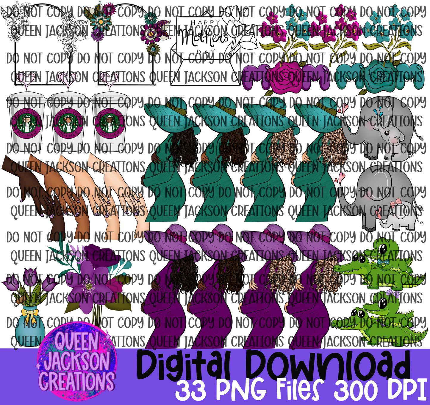 Mother's Day Clipart Bundle