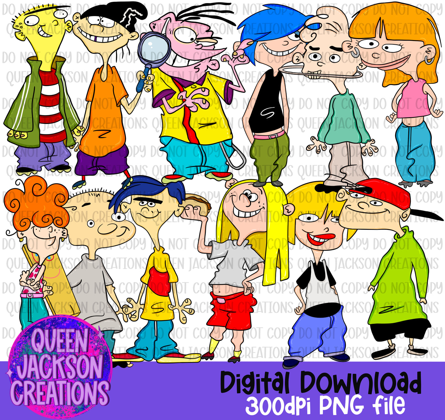 Ed, Edd & Eddy Clipart Bundle