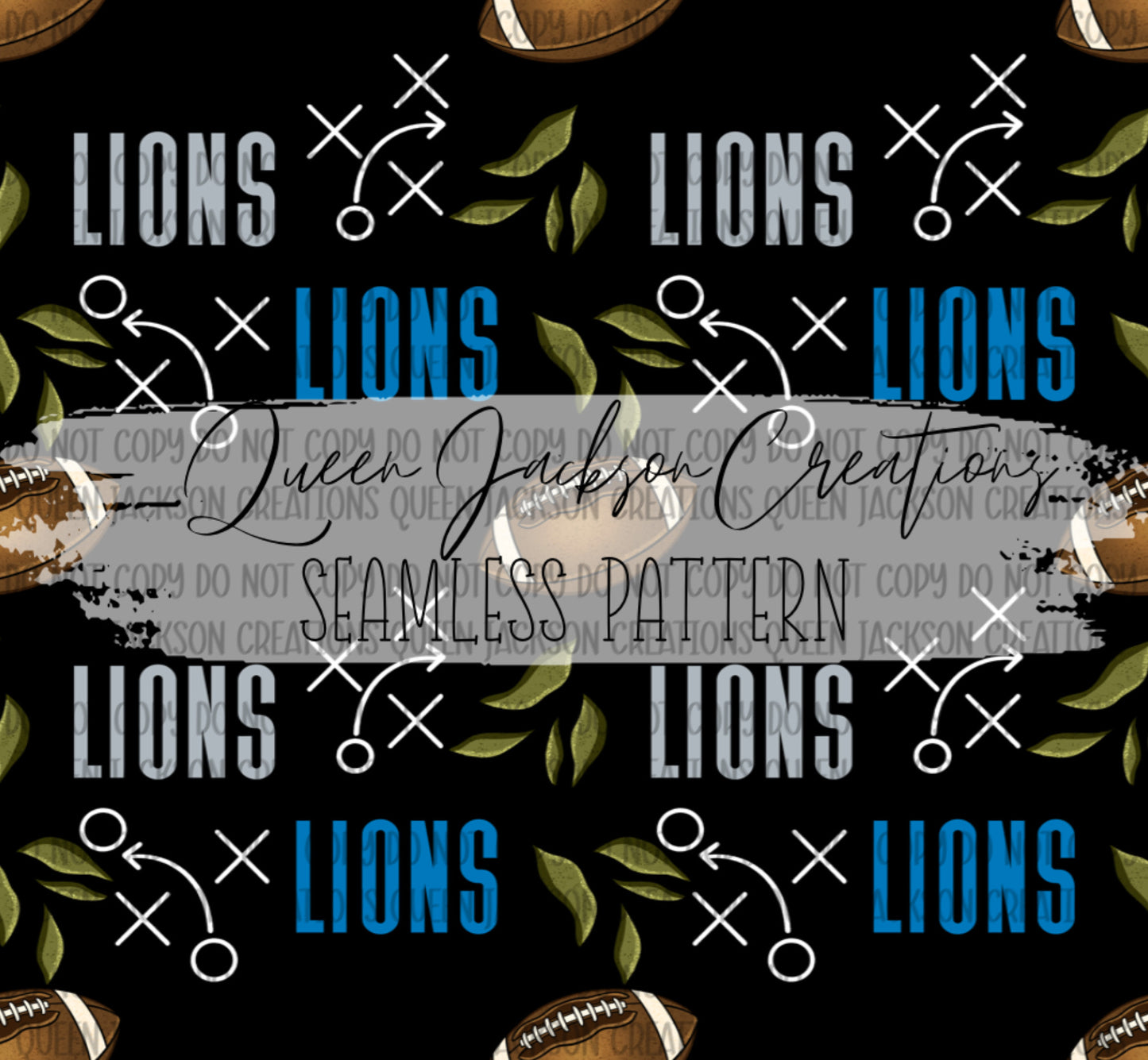 Floral Lions Pattern- Multiple Colorways