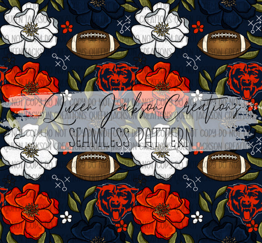 Floral Bears Pattern- Multiple Colorways