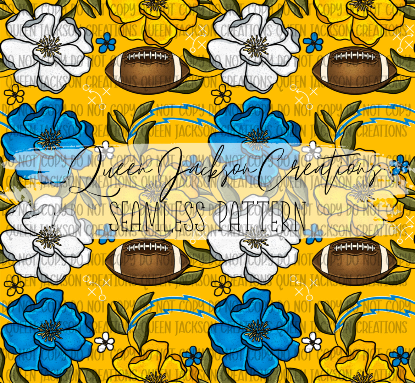 Floral Chargers Pattern- Multiple Colorways