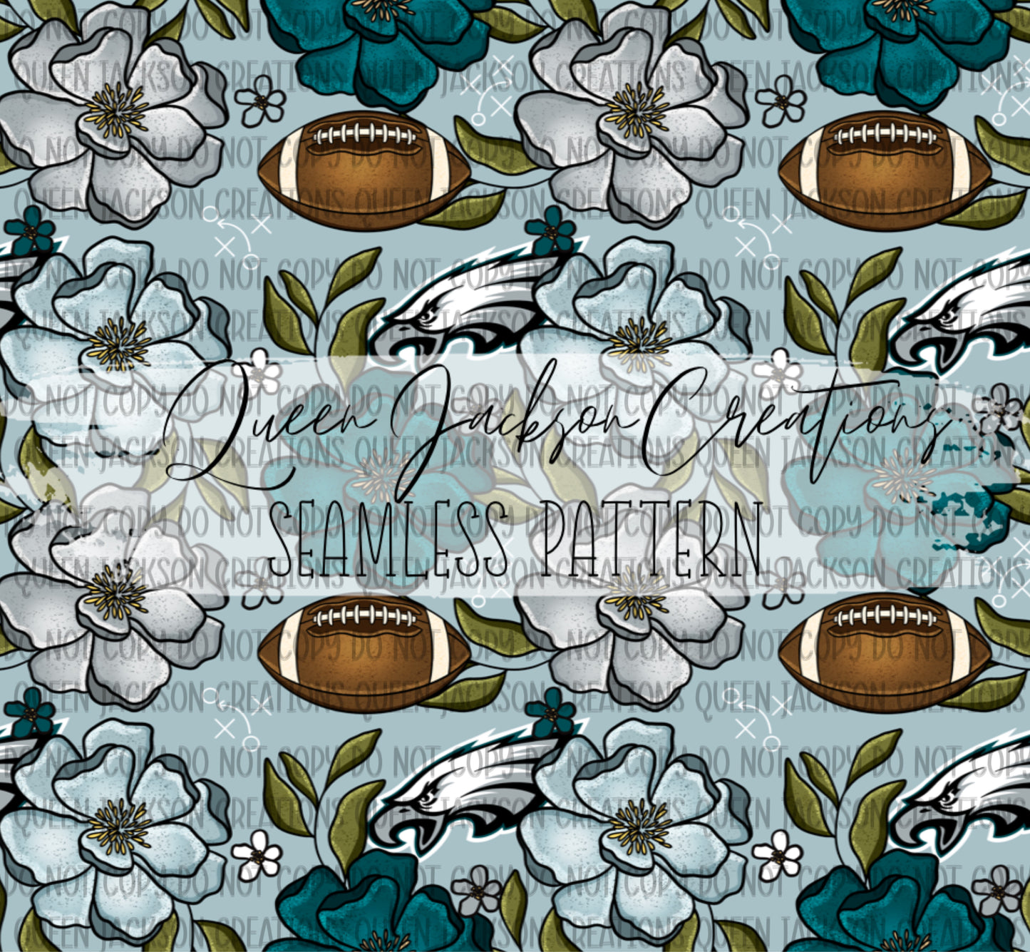 Floral Eagles Pattern- Multiple Colorways