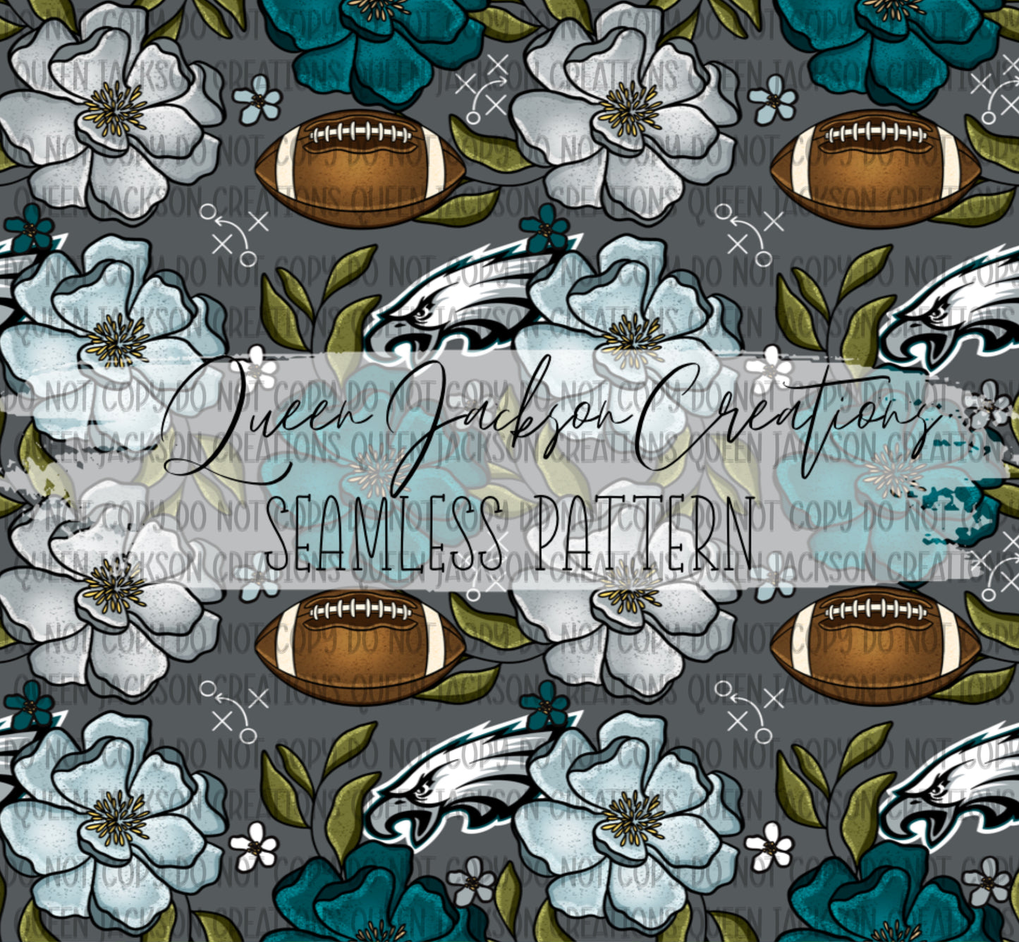 Floral Eagles Pattern- Multiple Colorways