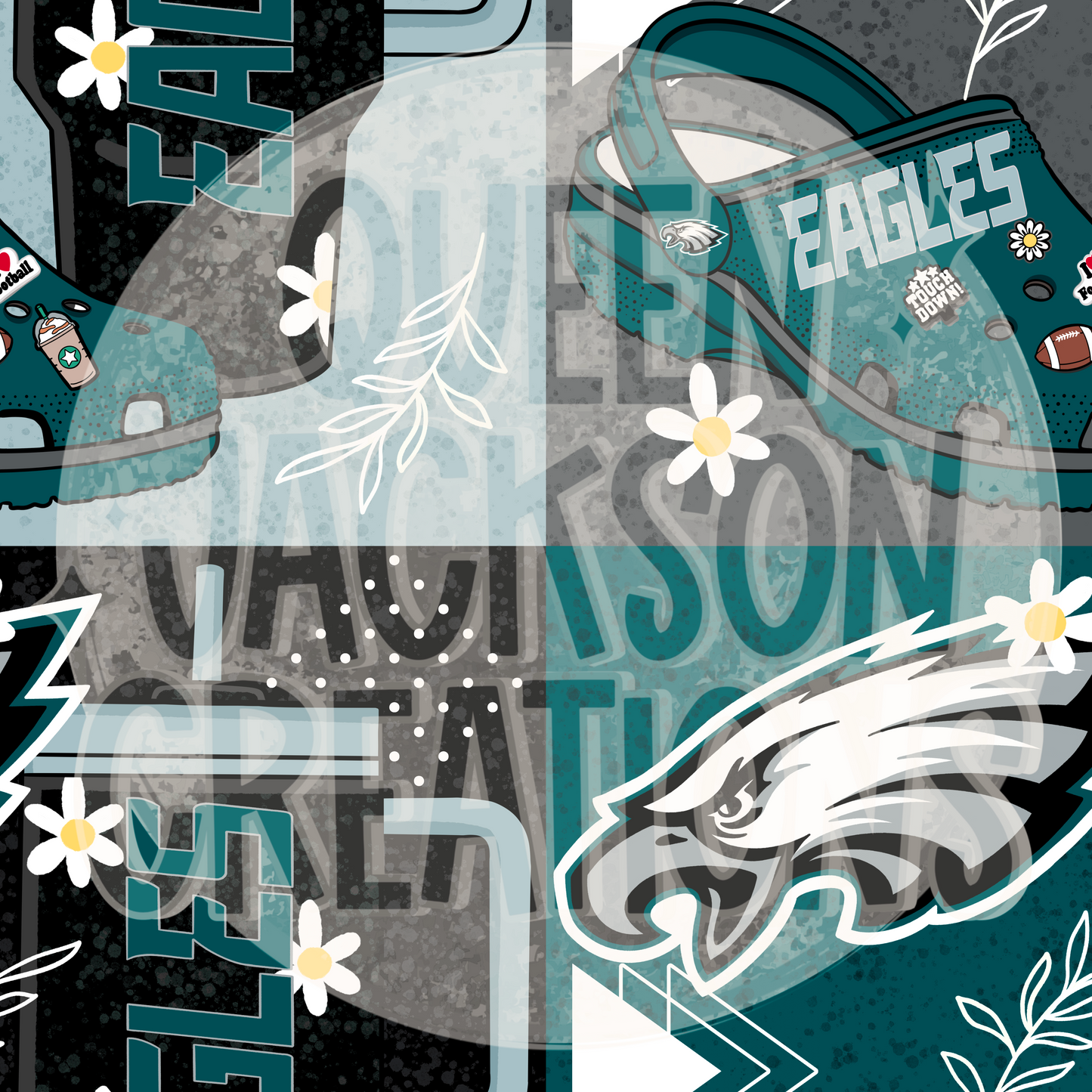 Girly Eagles Pattern