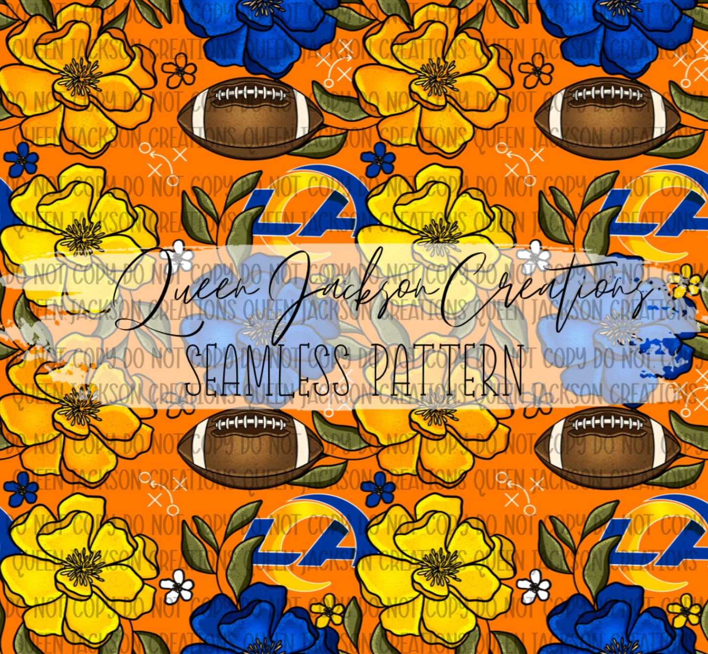 Floral Rams Pattern- Multiple Colorways