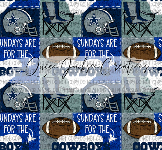 Cowboys Patchwork Pattern