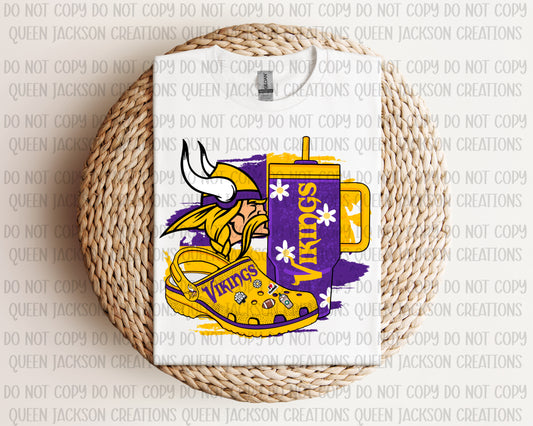 Girly Vikings Pattern