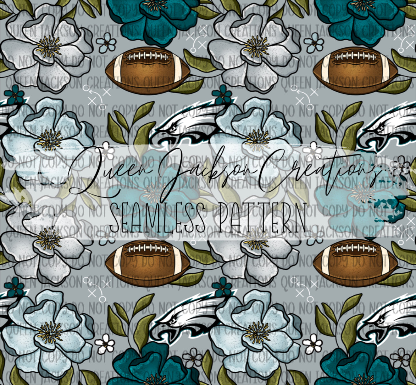 Floral Eagles Pattern- Multiple Colorways