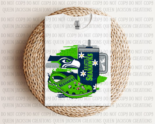 Girly Seahawks Pattern