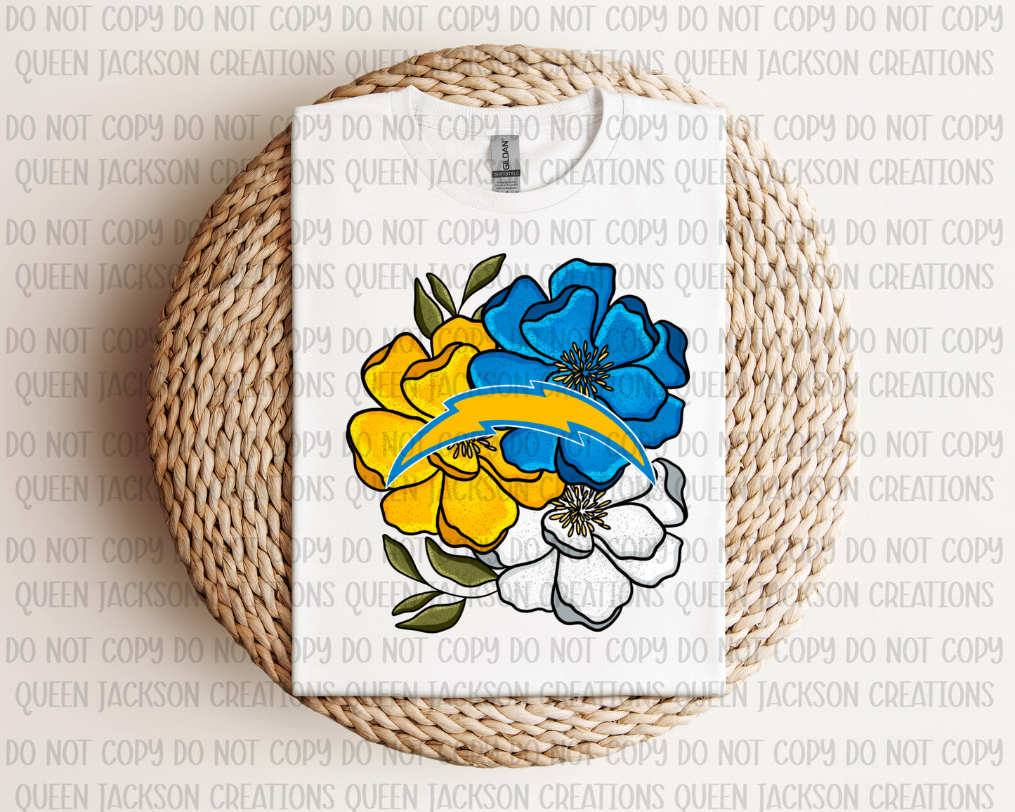 Floral Chargers Pattern- Multiple Colorways