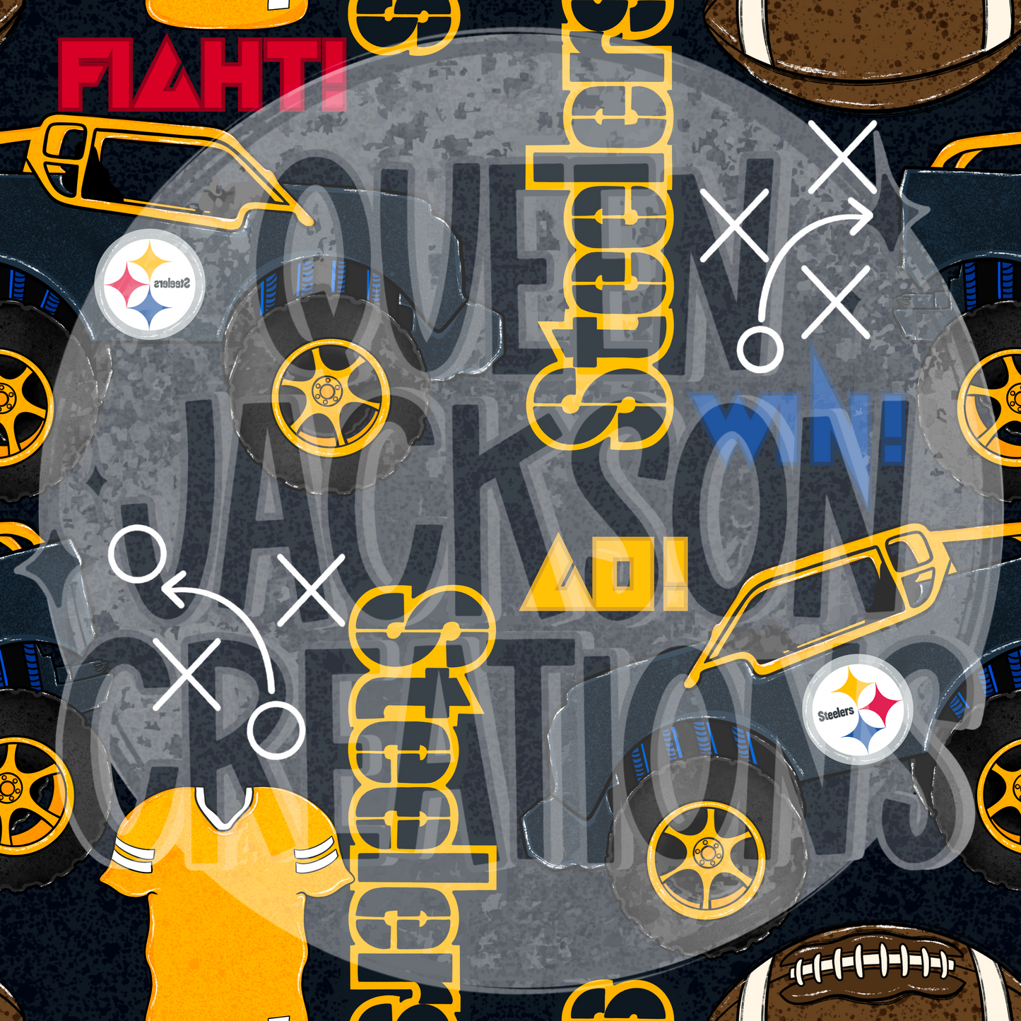 Trucks Steelers Pattern