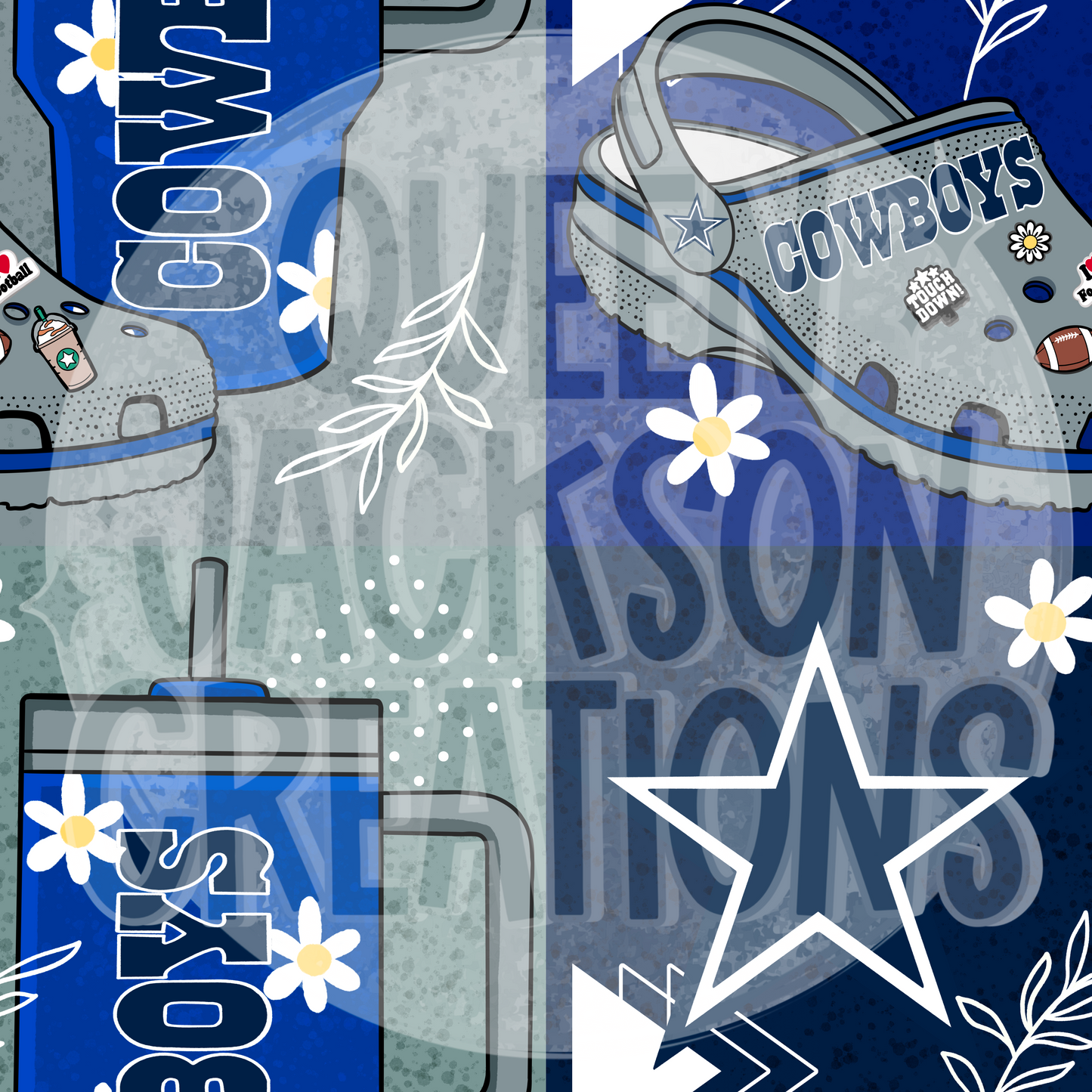 Girly Cowboys Pattern
