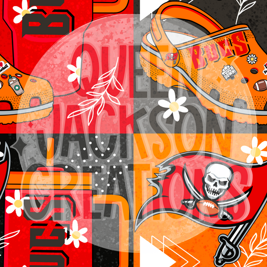 Girly Buccaneers Pattern