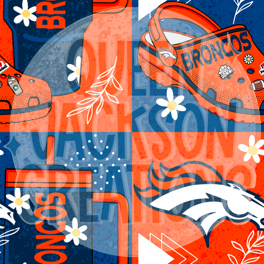 Girly Broncos Pattern