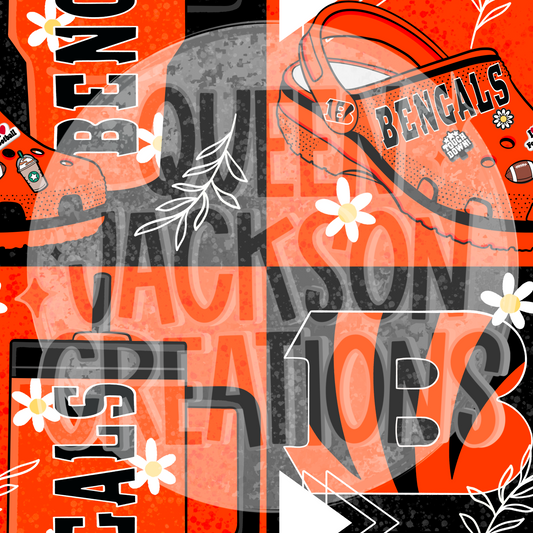 Girly Bengals Pattern