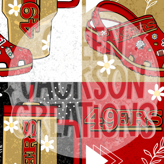 Girly 49ers Pattern