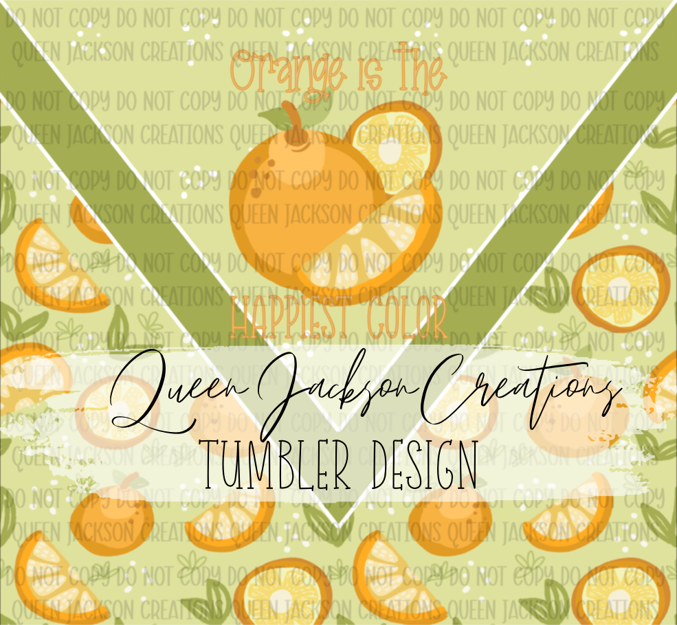 Orange Tumbler Design