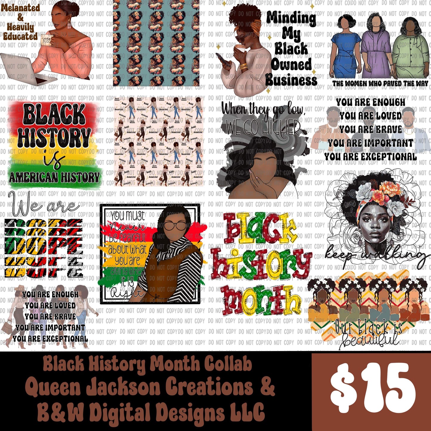 Black History Month Collab Bundle | PNG
